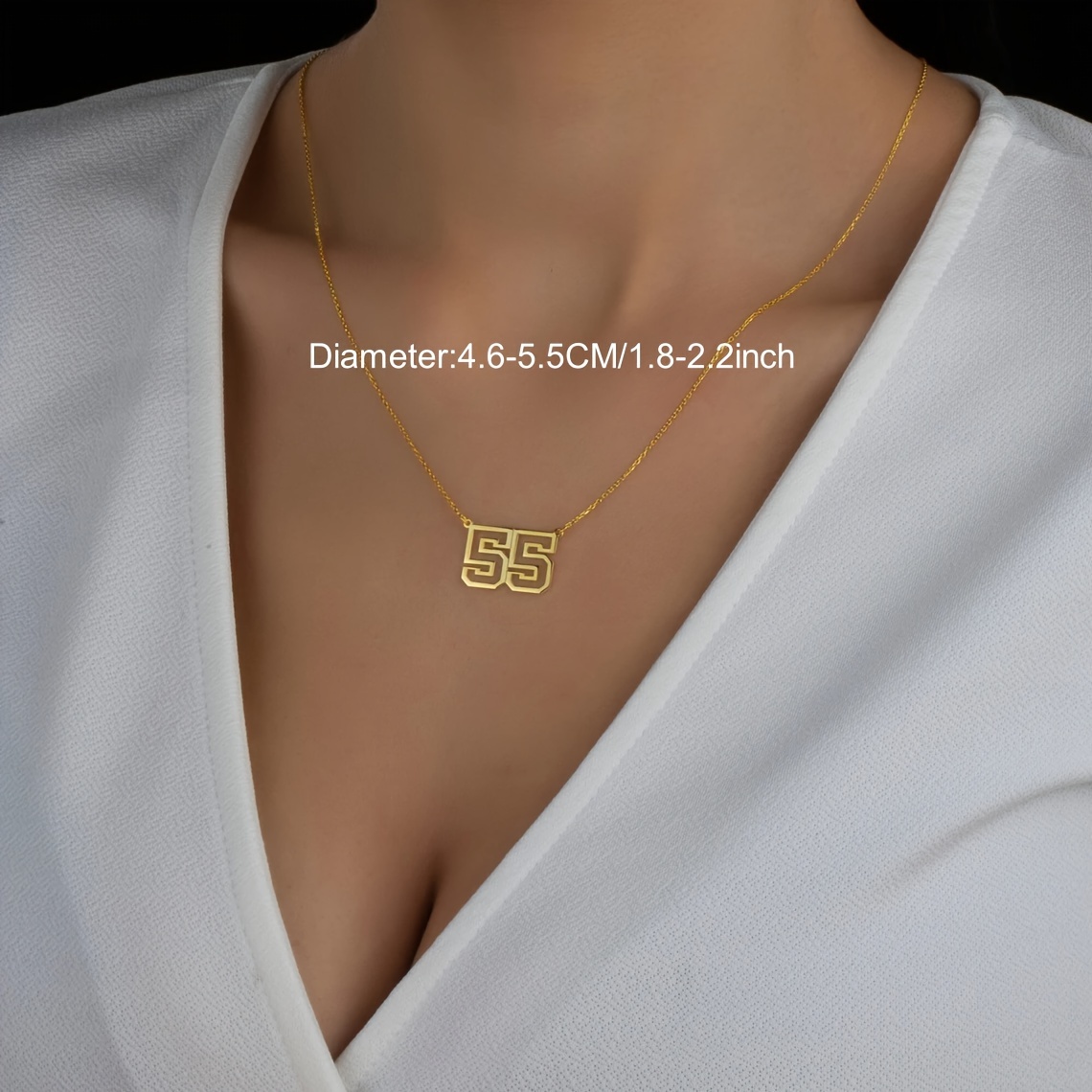 Custom Lucky Number Necklace, Minimalist Design