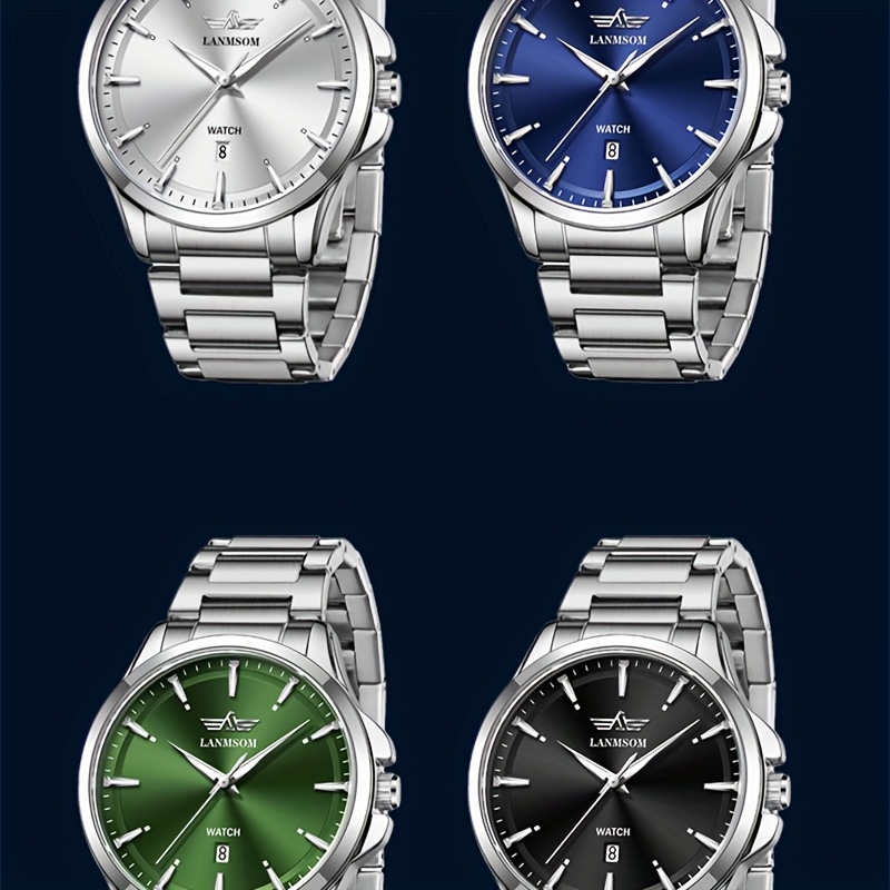 Stylish Stainless Steel Trendy Multifunctional Watch