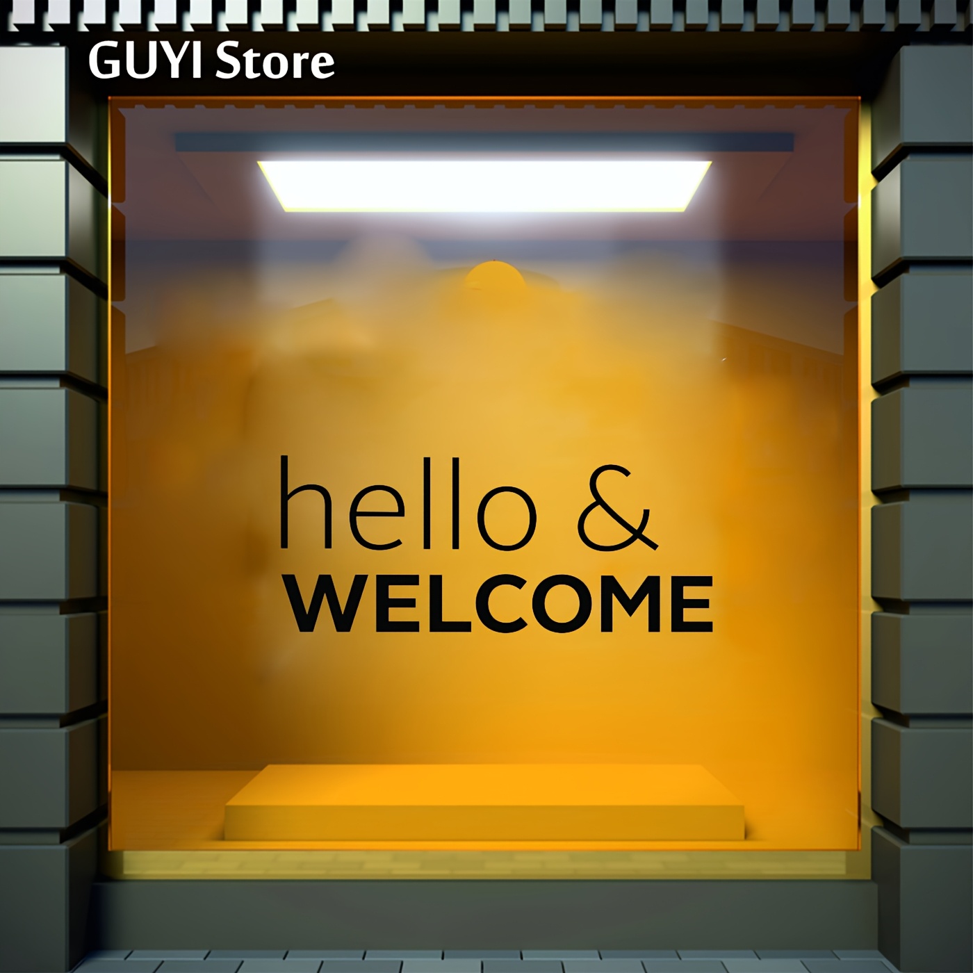 Hello & Welcome Wall Decal Office Decor "hello & Welcome" Wall Sticker Window Decor Mural Vinyl Wall Decal Decal