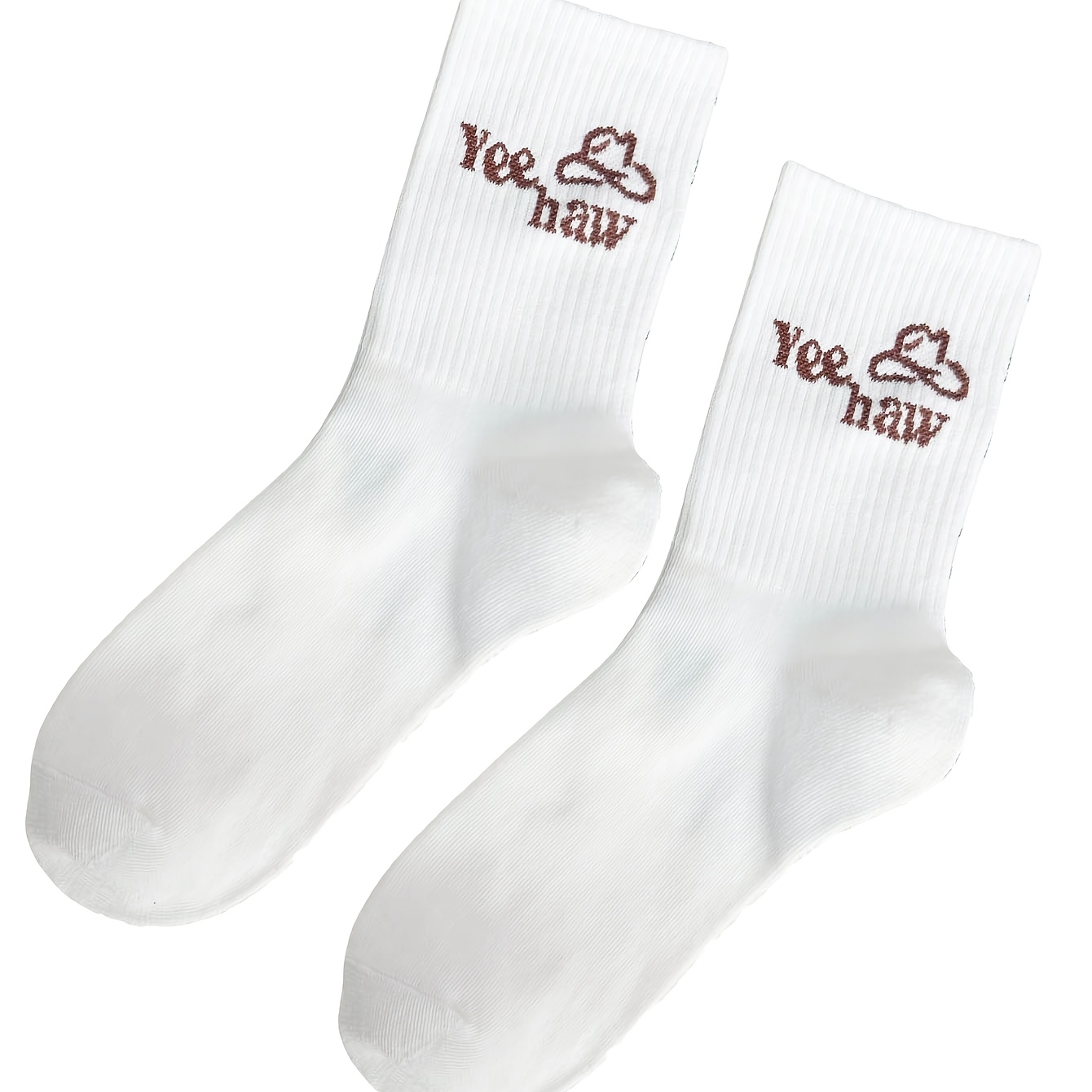TEMU Men's & Women's Customizable Athletic Socks - Letter/initials Suitable For Holiday Gifts, Durable Ankle Socks For Christmas, New Year,