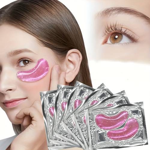 12pcs rose eye mask hydrating and moisturizing skin face mask collagen eye mask for smooth and