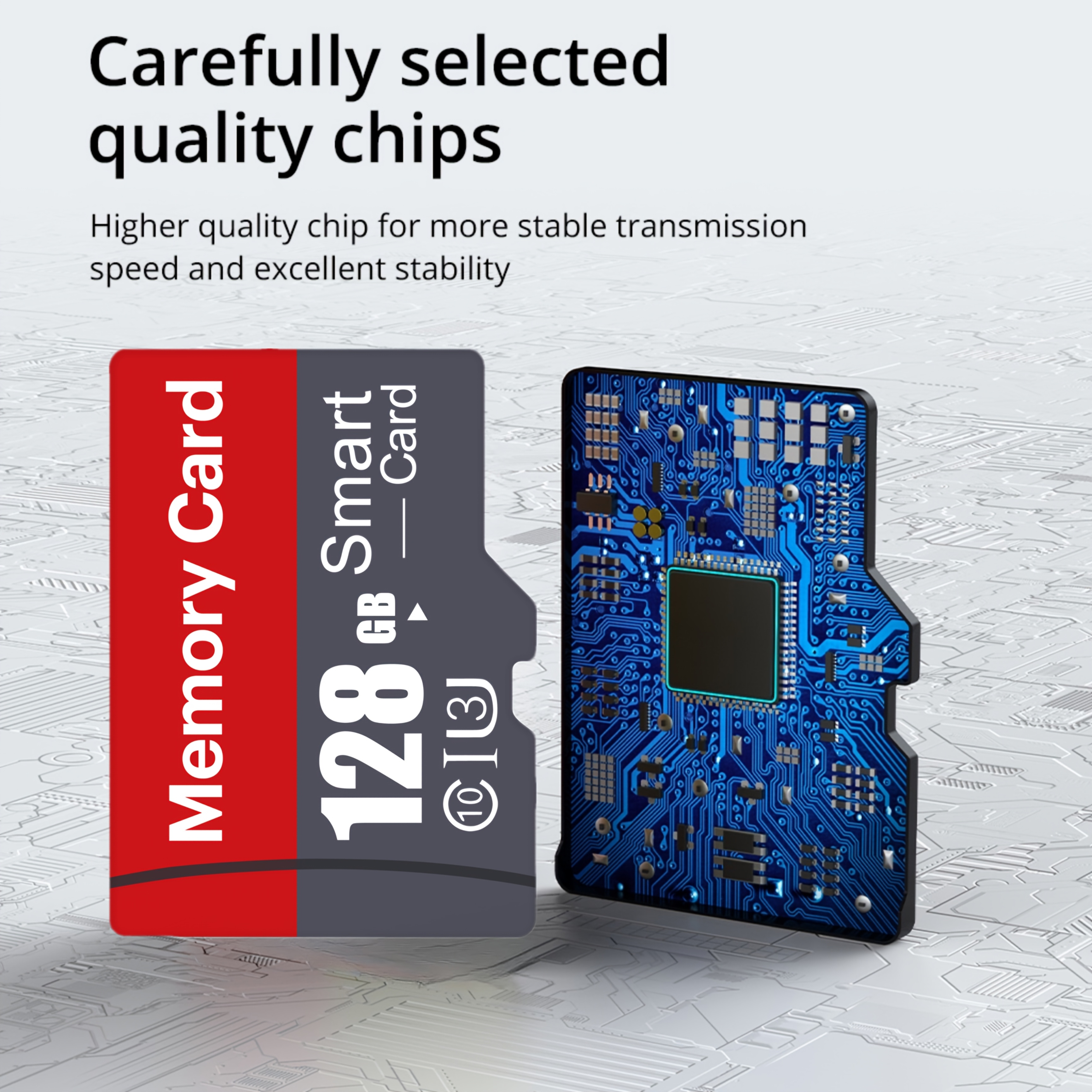 128GB/64GB/32GB/16GB/8GB High-Speed Micro SD Card, UHS-I Class 10, 4K UHD Video Compatible, with Transfer Monitoring, for Dash Cam, Body Cam, Action Cam, Surveillance & Security