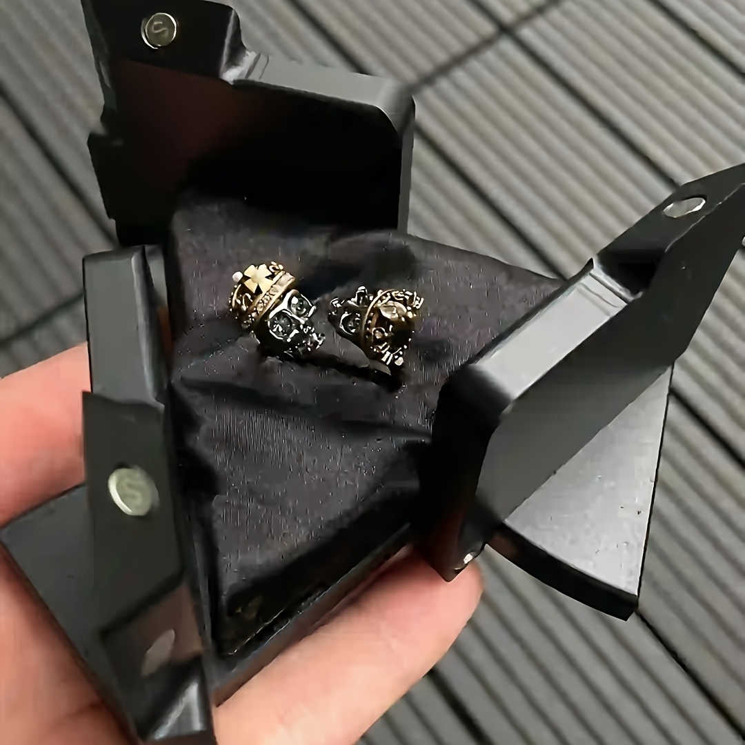 Custom Kinetic Ring Box, Rotating Mechanical Jewelry Box