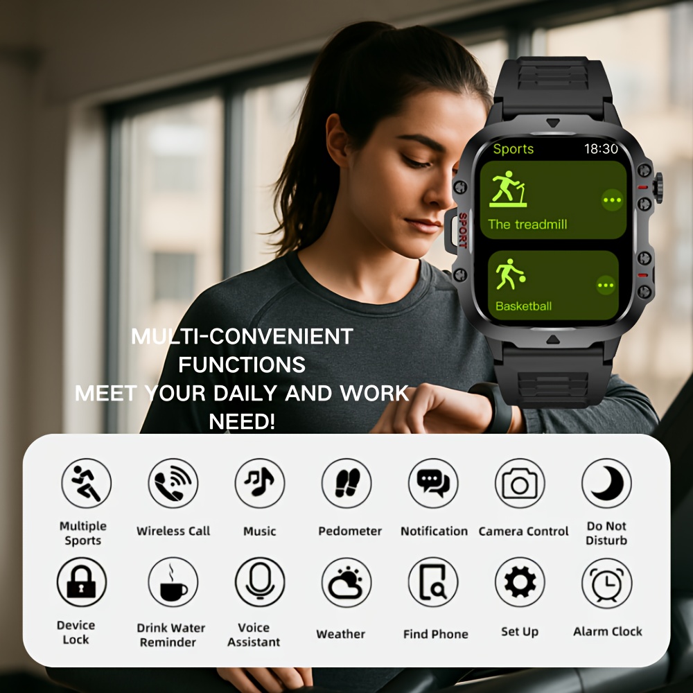 new smart watch hd display full screen call Temu Nigeria