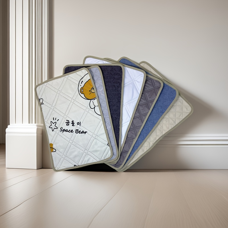 pet training potty pad with cute cartoon   design absorbent indoor outdoor urinal mat for dogs cats rabbits machine washable durable portable for   crate liner housebreaking aid leakproof material rabbit owners Product details 3