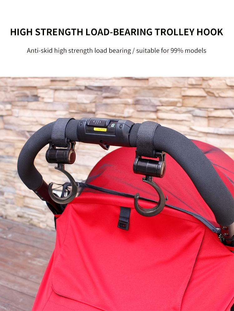 360 rotating stroller hooks for diaper shopping bags   saving design perfect gift for halloween christmas details 0