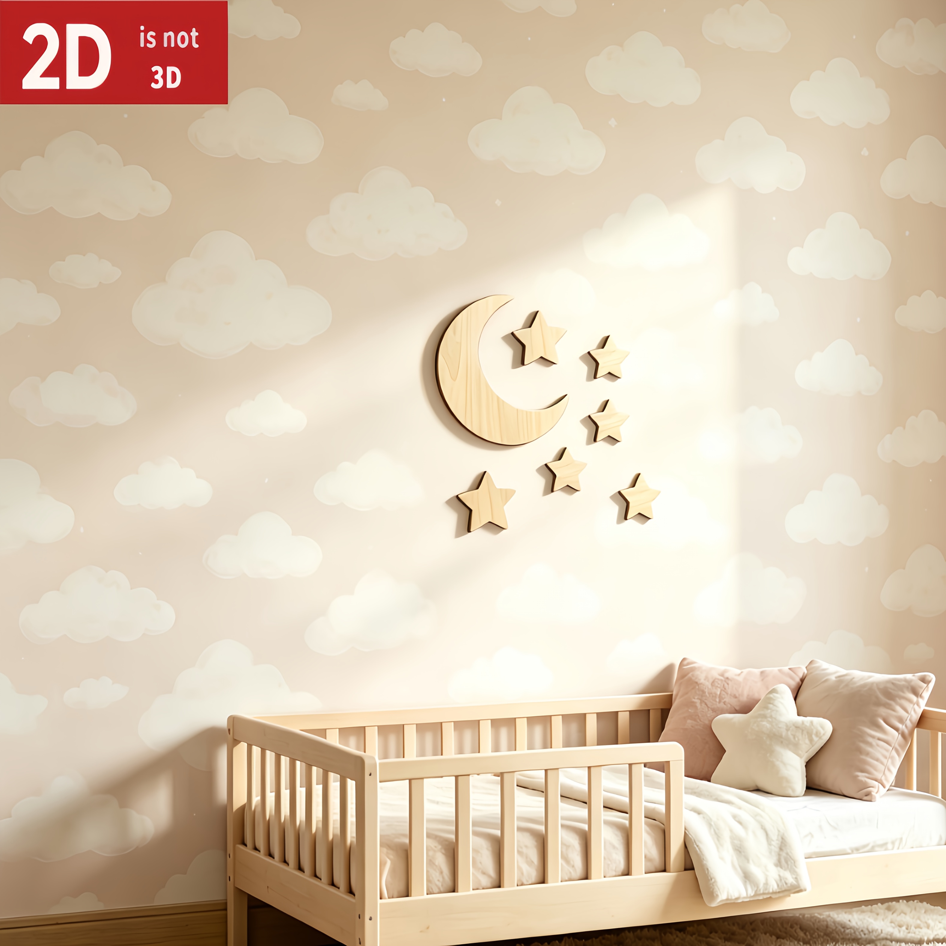 7pcs Creative Moon and Star Wall Decoration Set