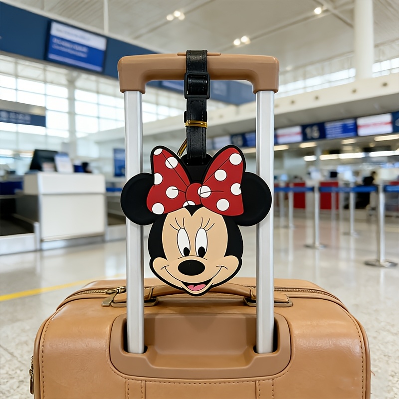 TEMU Mickey Luggage Tag - Pvc Suitcase Charm With Iconic Ears And , Travel Boarding Pass Tag Suitable For Luggage, Handbags, Backpacks, Travel Gifts,