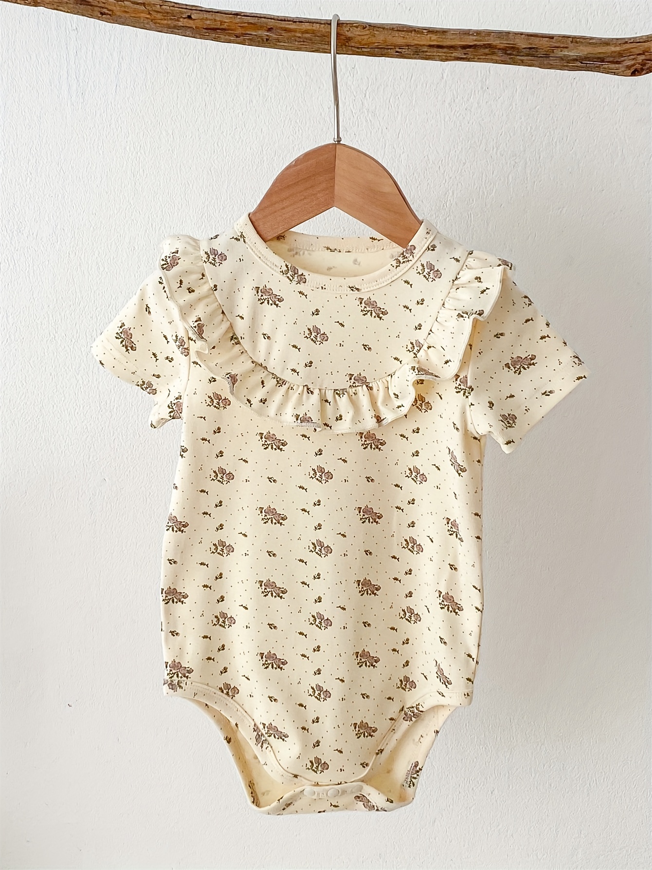 Newborn Infant Strawberry Graphic Cotton Romper Sleeveless - Temu