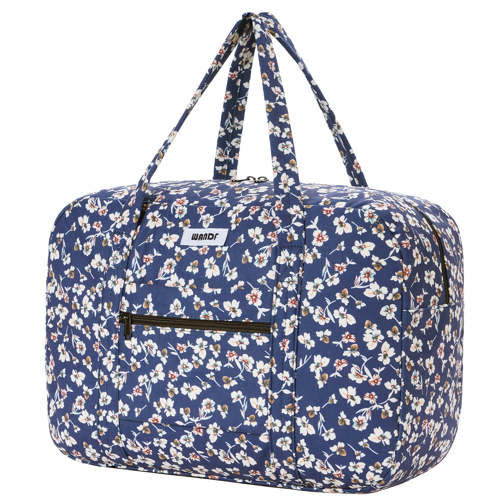 Image of Lightweight Corduroy Shoulder Bag For Women, Featuring A Large Capacity With Zippers And Multiple Pockets, Ideal For Everyday And Travel Use