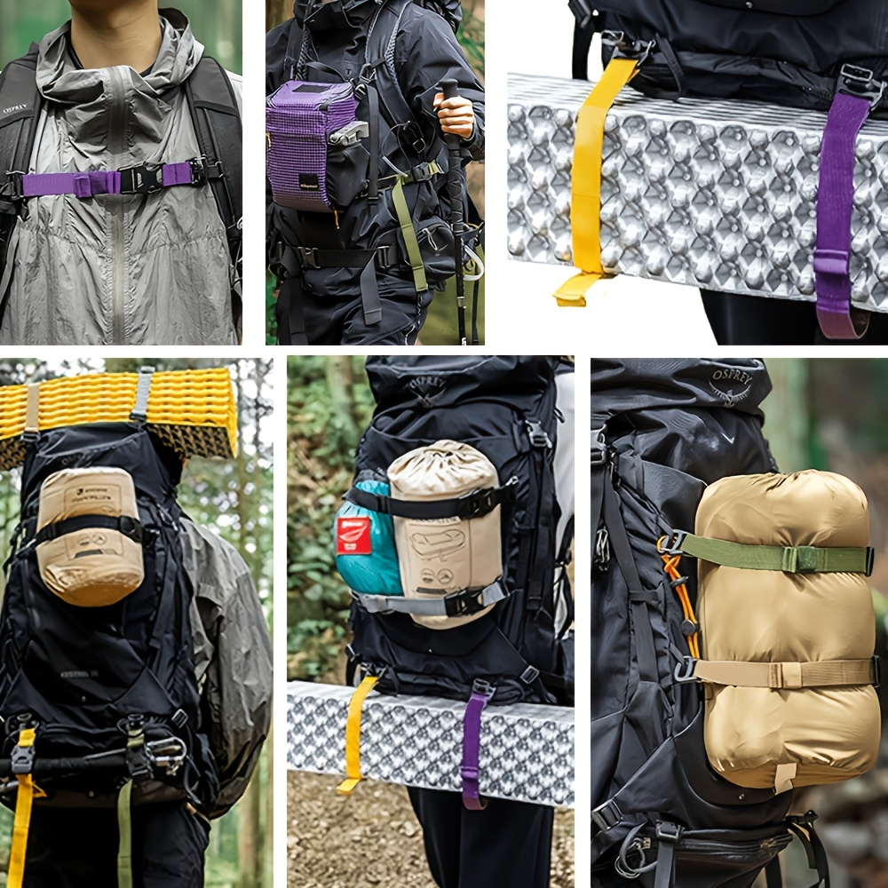 6pcs Tactical Molle System Backpack Straps and Buckles Set