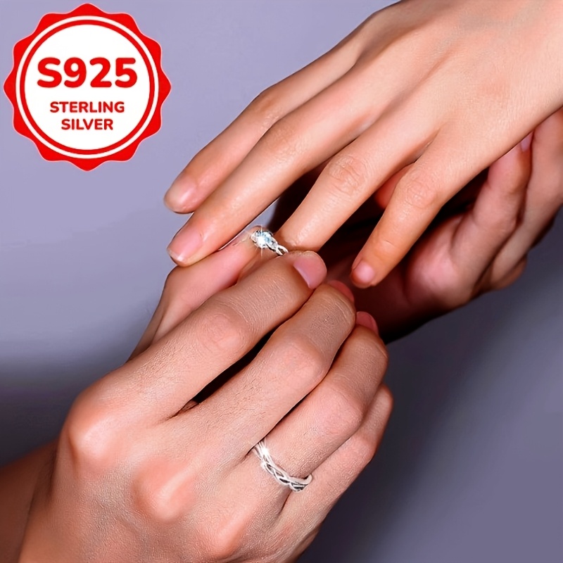 Women's Exquisite Micro-Pave Blue Synthetic Zirconite Adjustable Ring