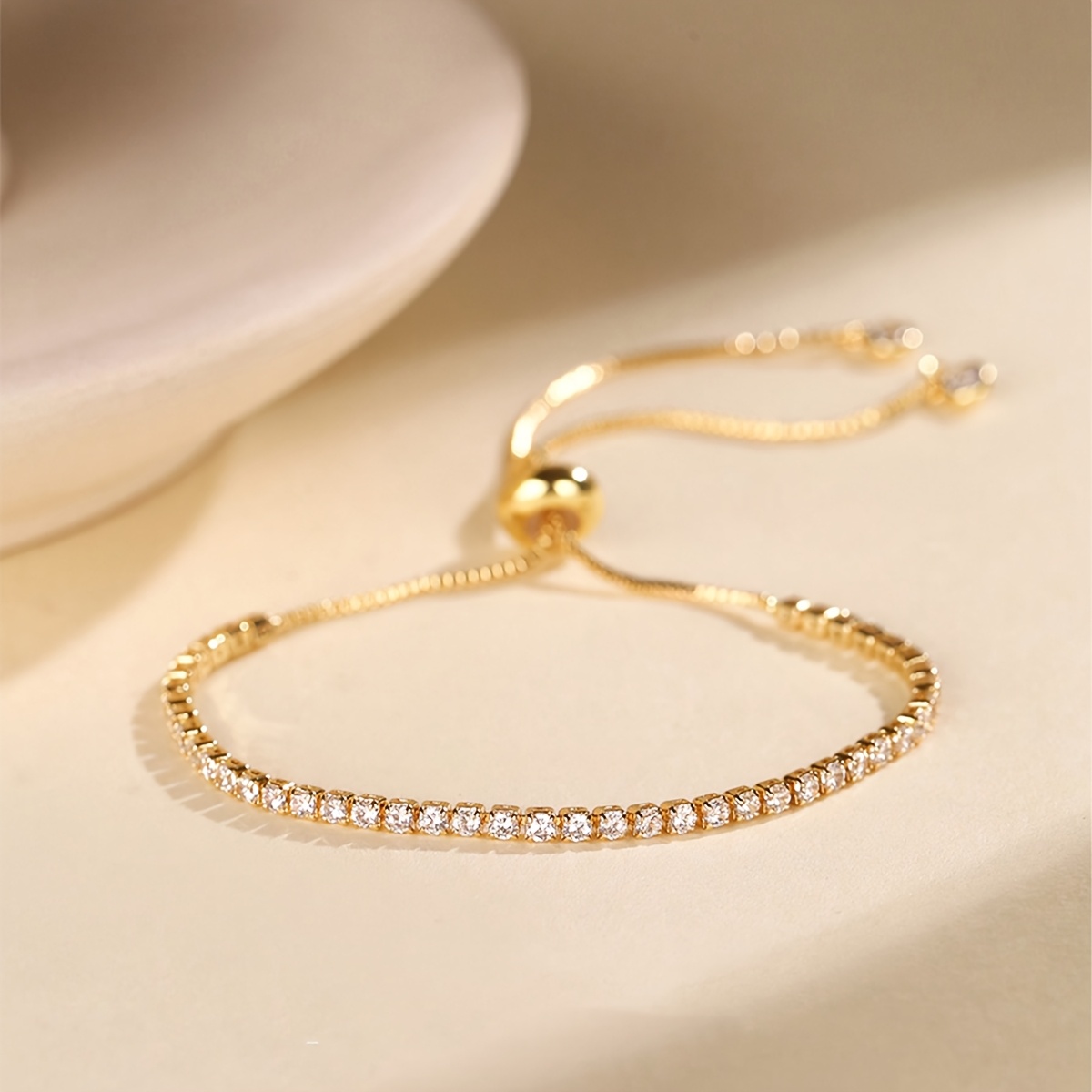 TEMU Bracelet luxueux réglable, empilable pour femme, parfait pour et les tenues de soirée, idéal pour la Saint-Valentin et les anniversaires