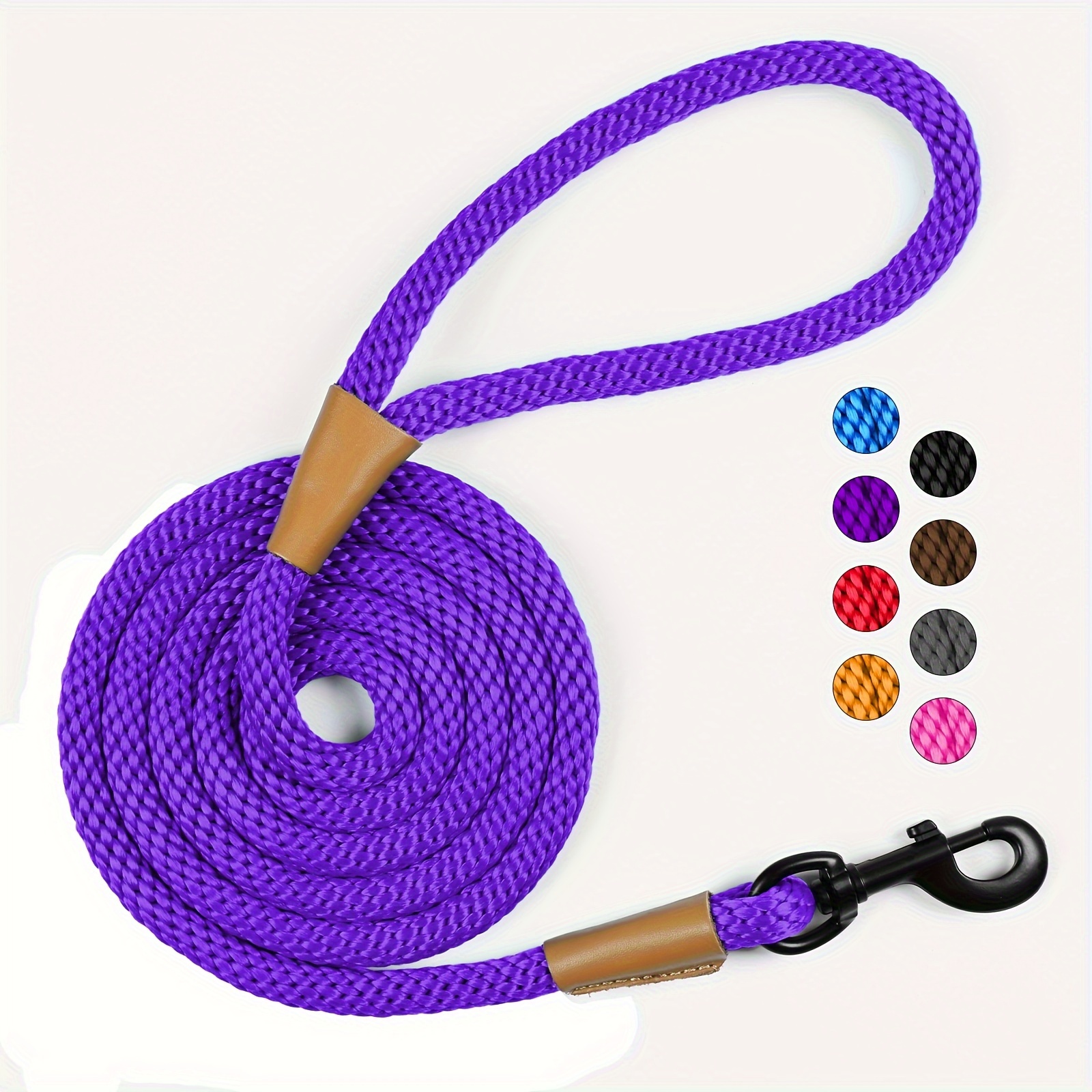 Durable Nylon Dog Leash, Strong Braided Rope for Walking Dogs