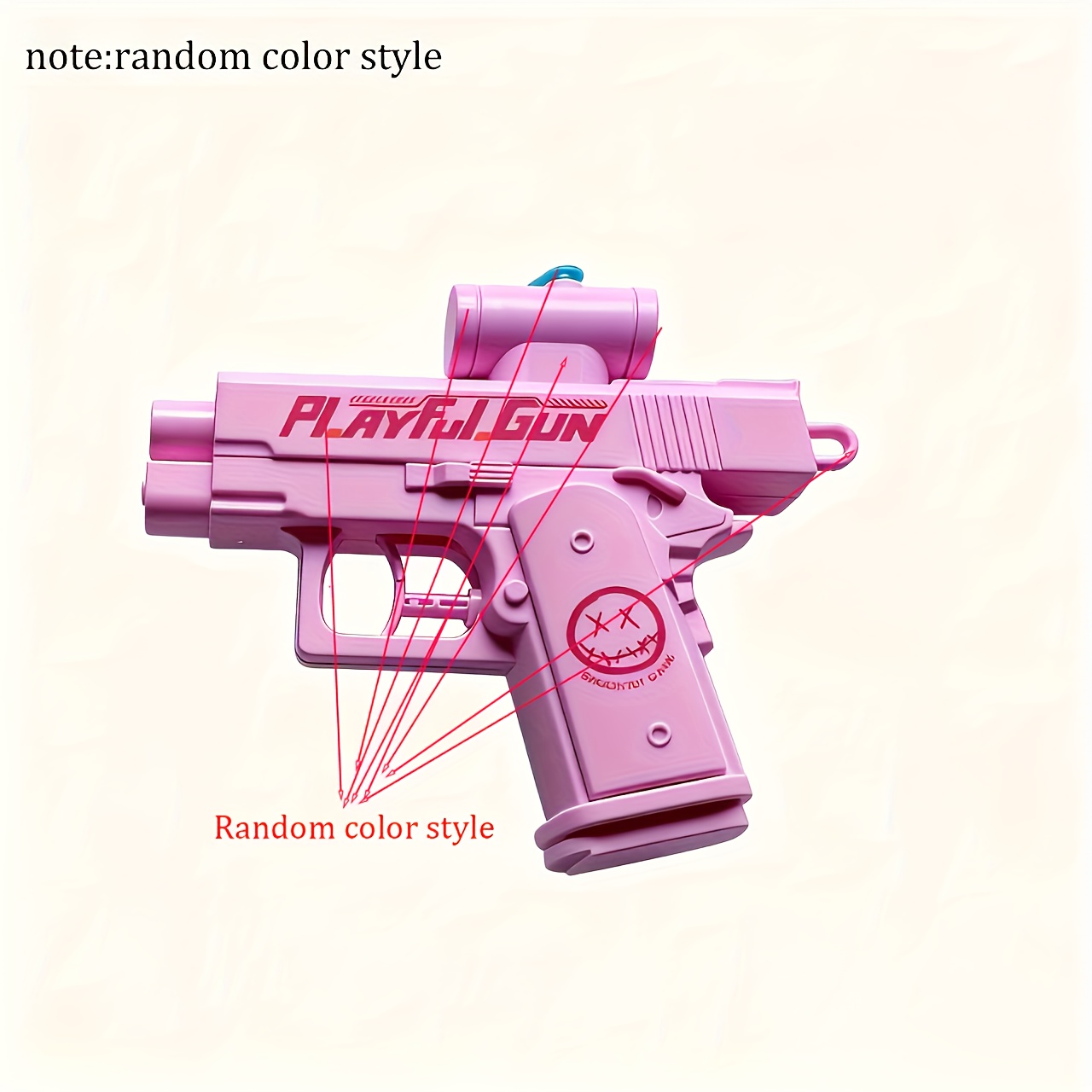 Pistolet à Eau Farceur Double Jet – Avant Et Arrière – Deux Sens De Pulvérisation – Bleu + Rose – Cadeau Rigolo Pour Blagueurs