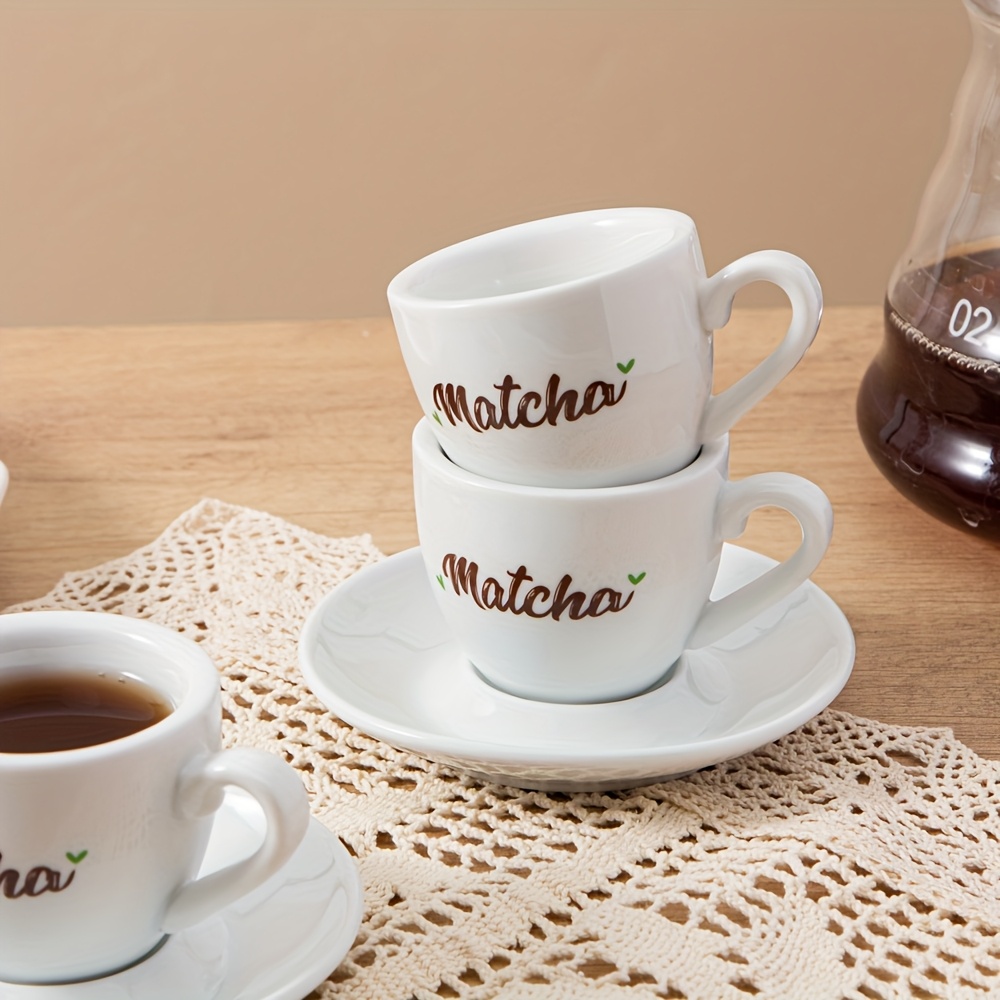 1pc 65ml 2 3oz porcelain espresso cup saucer cute mini - Temu Oman