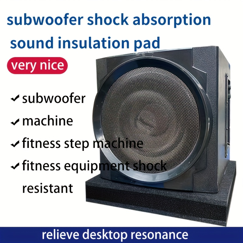 Subwoofer Shock Absorption Pad Speaker * Mat Isolation Resonance Noise  Cushion Shock Absorbing Plate Machine Vibration Protection Artifact