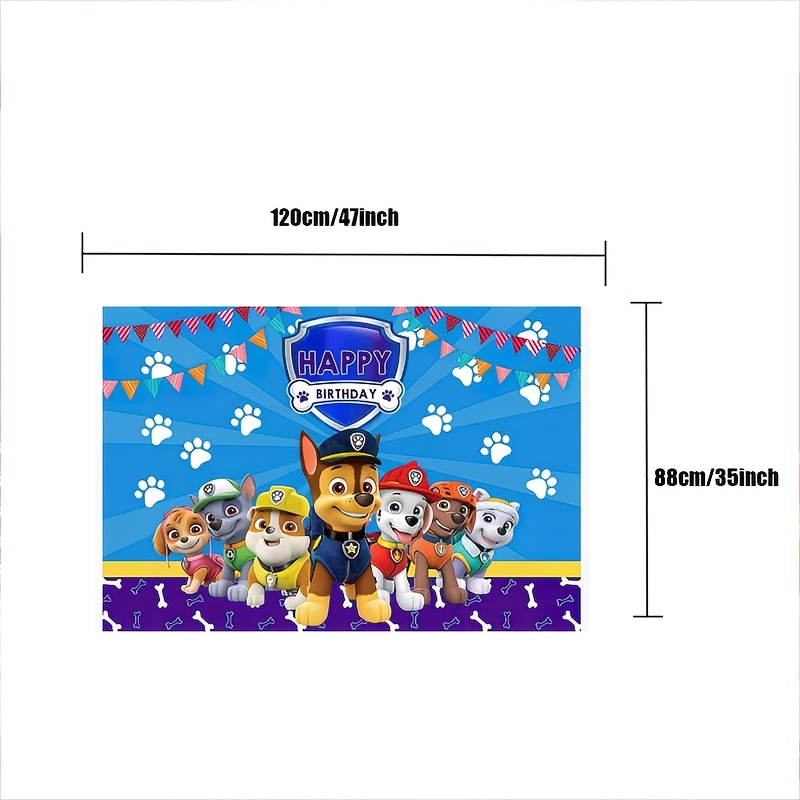 Party Decoration Background Cloth, Birthday And Festival Party Decoration, Cute Cartoon Characters, Trendy New Style, Party Banner, Reusable, High-quality Background Cloth