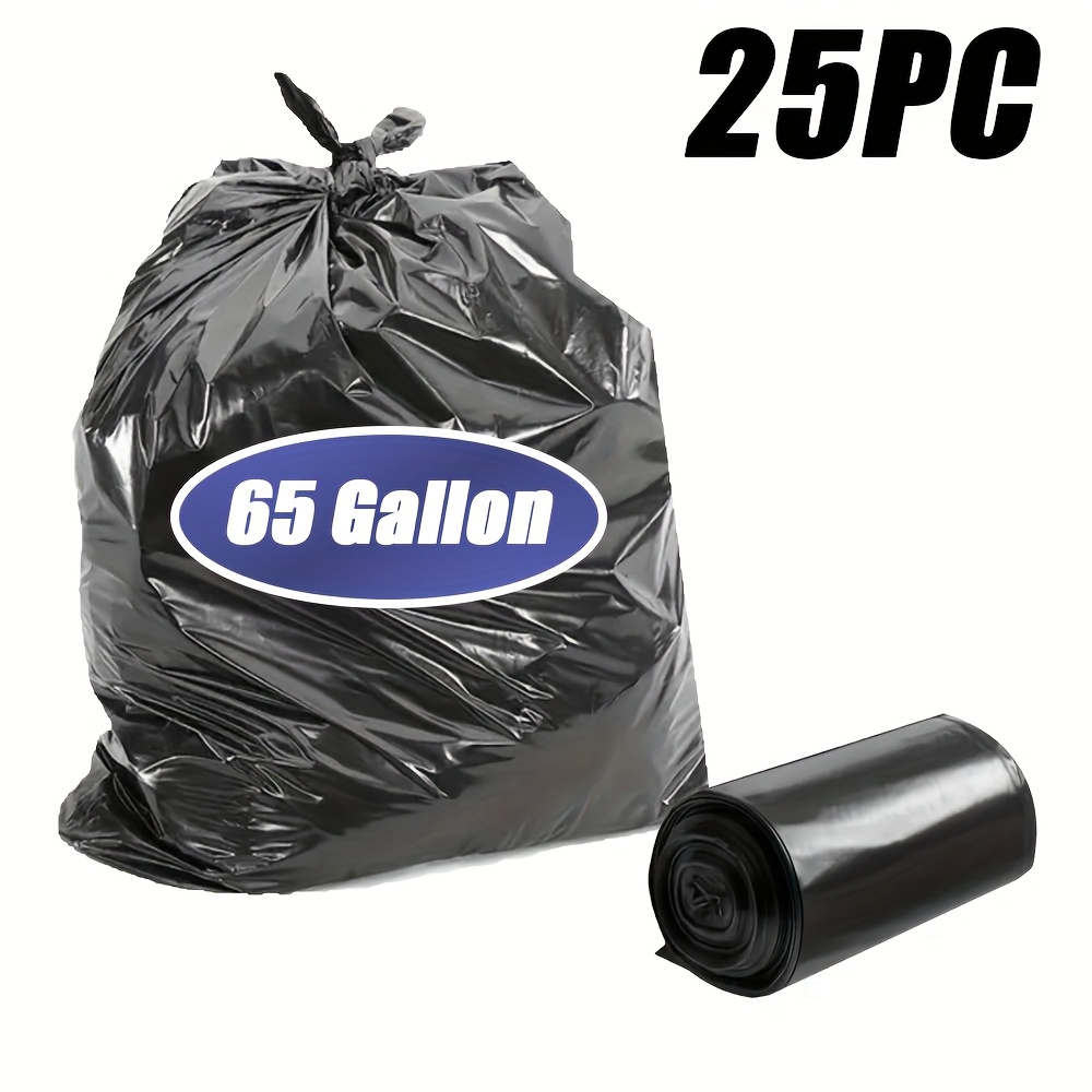 TEMU Black Disposable Large Garbage Bag In Kitchen Trash Can, Super Gallon Multi-functional Cleaning Product For Industrial, Garden, Home, Business -