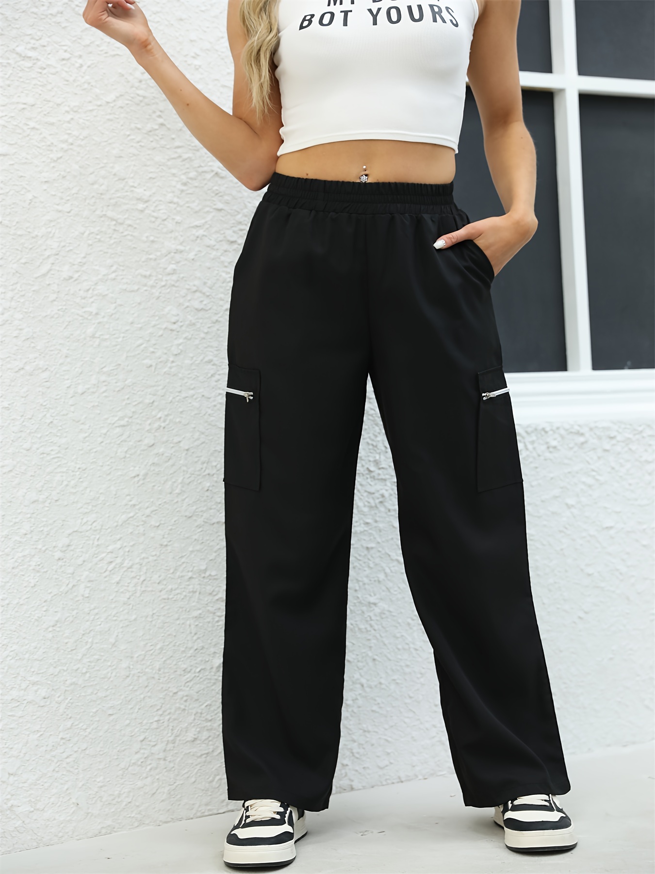 Womens Corduroy Pants Vintage Y2k Baggy Wide Leg Pants Mid Waisted Long Pants  Fashion Casual Streetwear at  Women's Clothing store