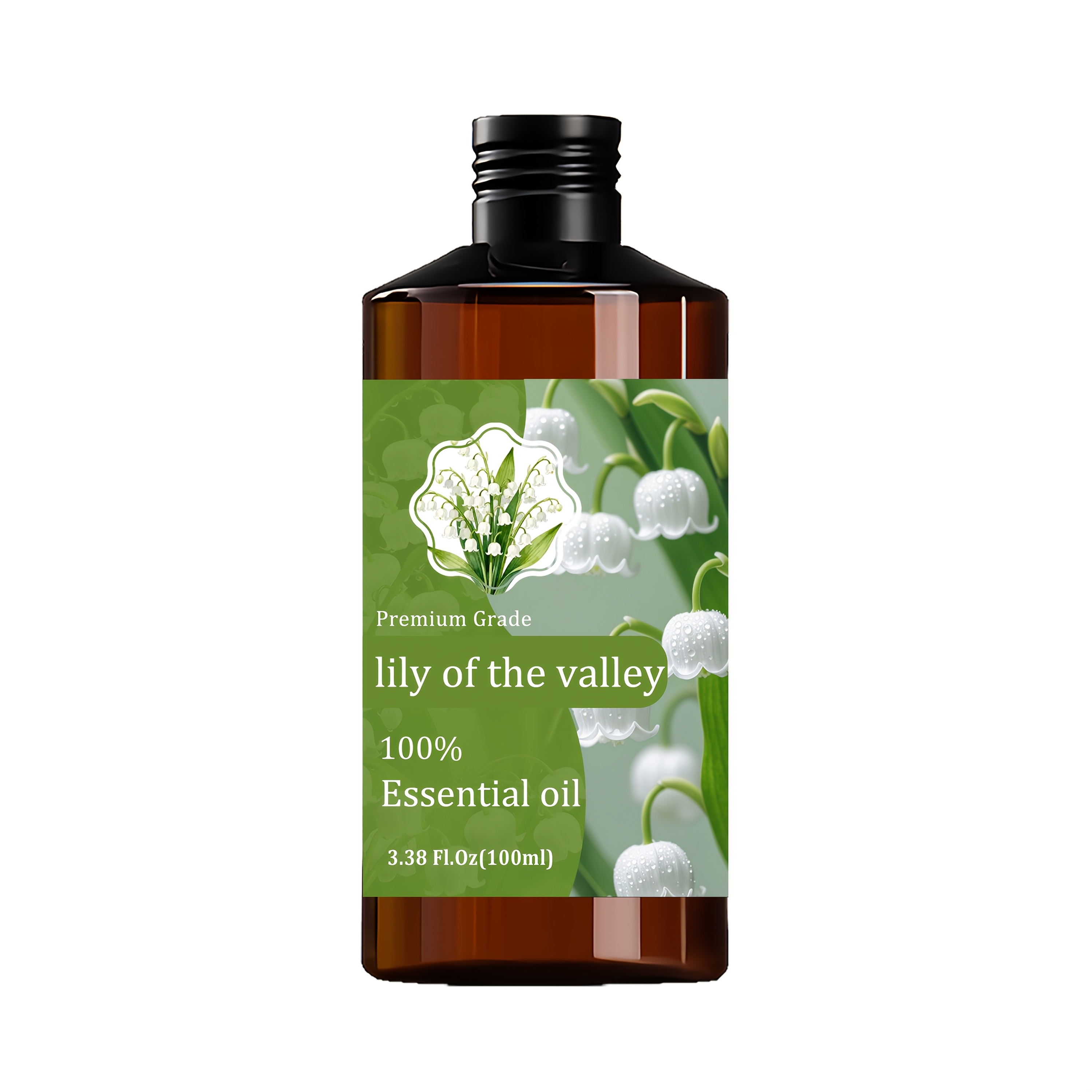 Image of Lily Of The Valley Essential Oil - 100ml/ 3.38fl.oz - Perfume Oil - Care Grade For Nail, Hair & Skin Care, Massage, Moisturizing Massage Essential Oil For , Meditation, Fragrance Oil