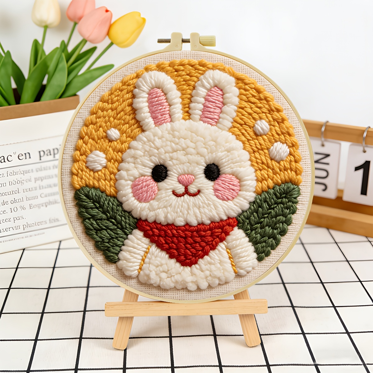 DIY Pierced Needle Embroidery Set for Beginners