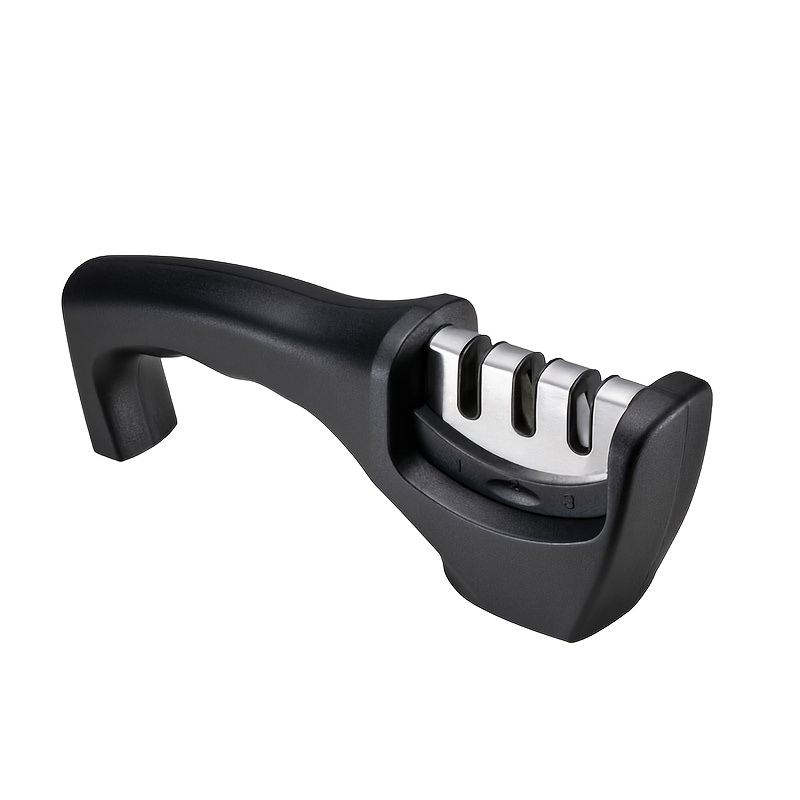 TEMU 3-in-1 Portable Knife Sharpener, Manual Knife Sharpener, Easy To Sharpen , Quickly Restore , , Suitable For Professional Chefs' Kitchens, Knives