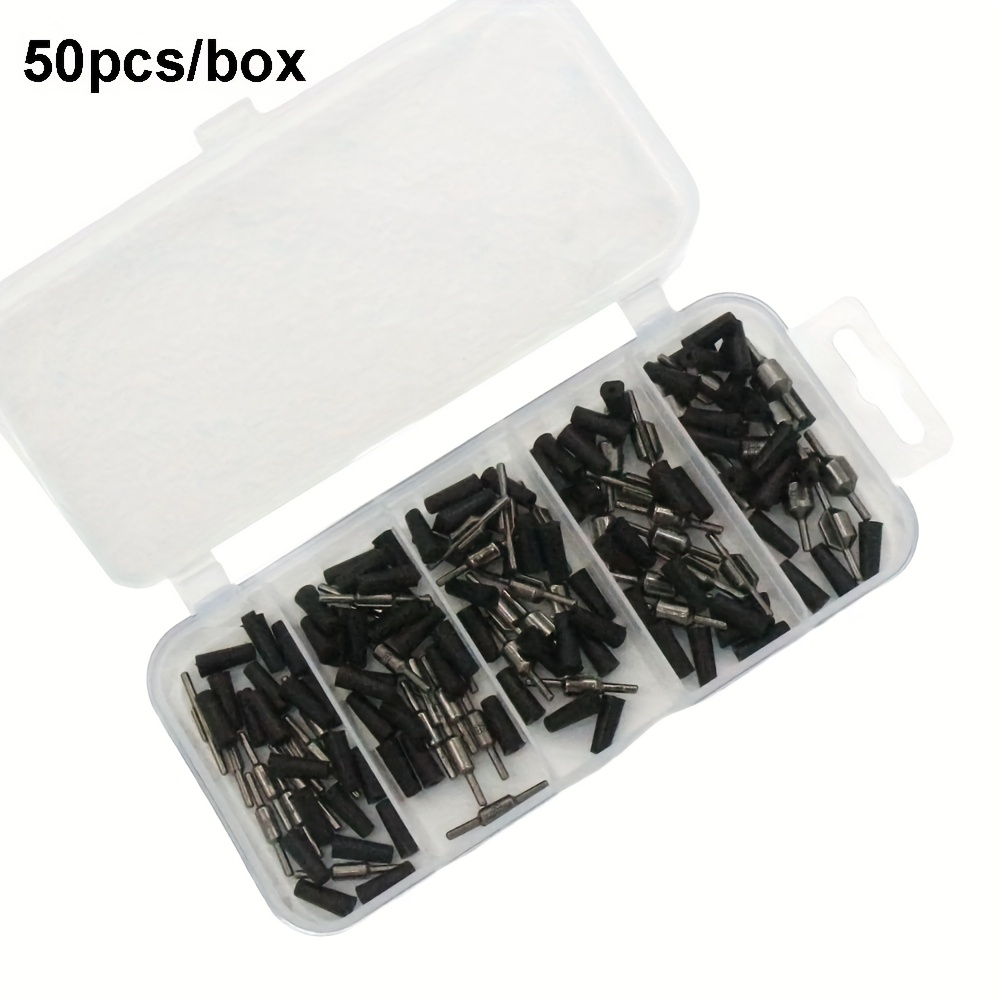 Image of Jsfun 50pcs/box Fishing Sinker Set, Fishing Carabiner, Weights, 1b-5b