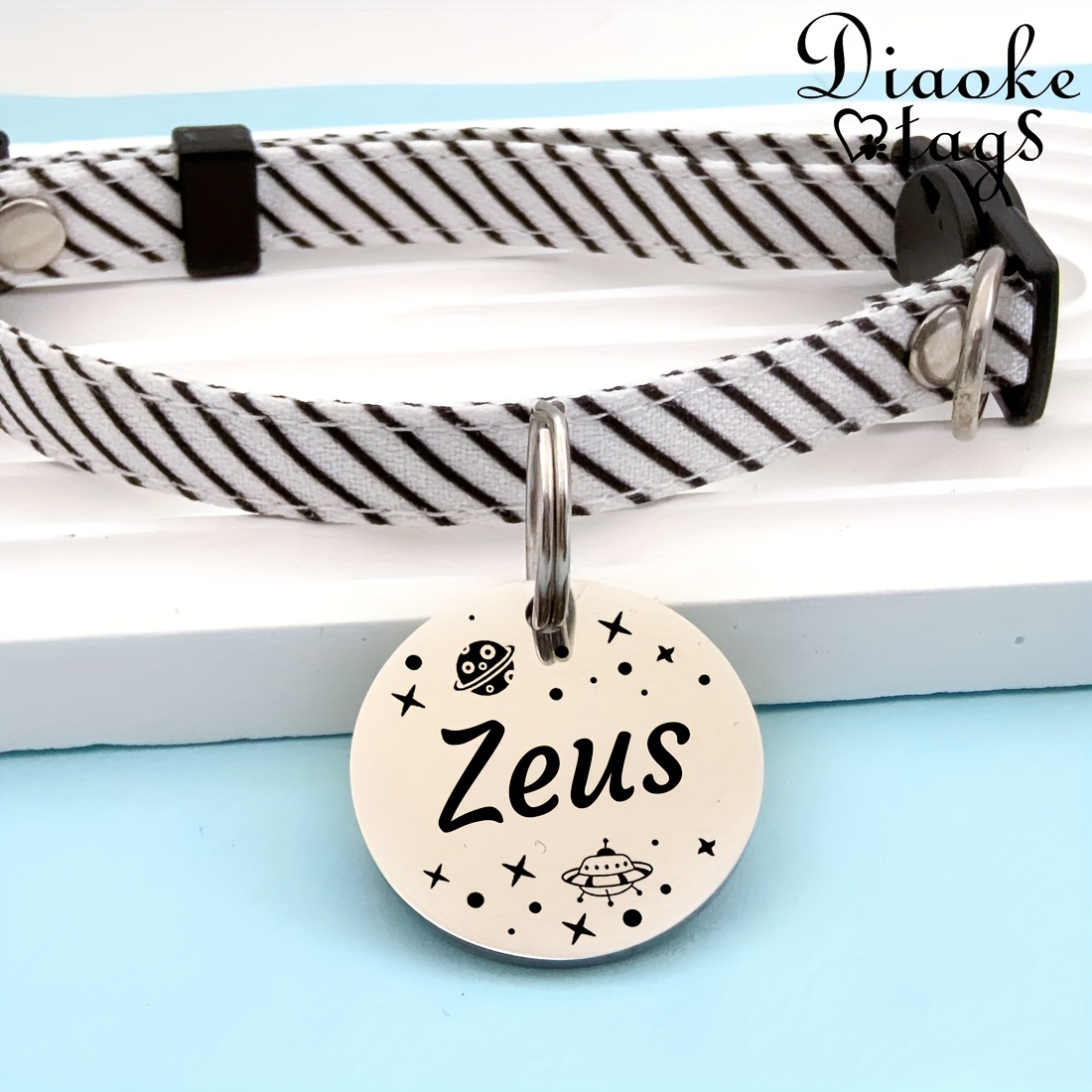 Custom Dog Tags, Funny Double Sided Deep Engraved Pet ID Tags