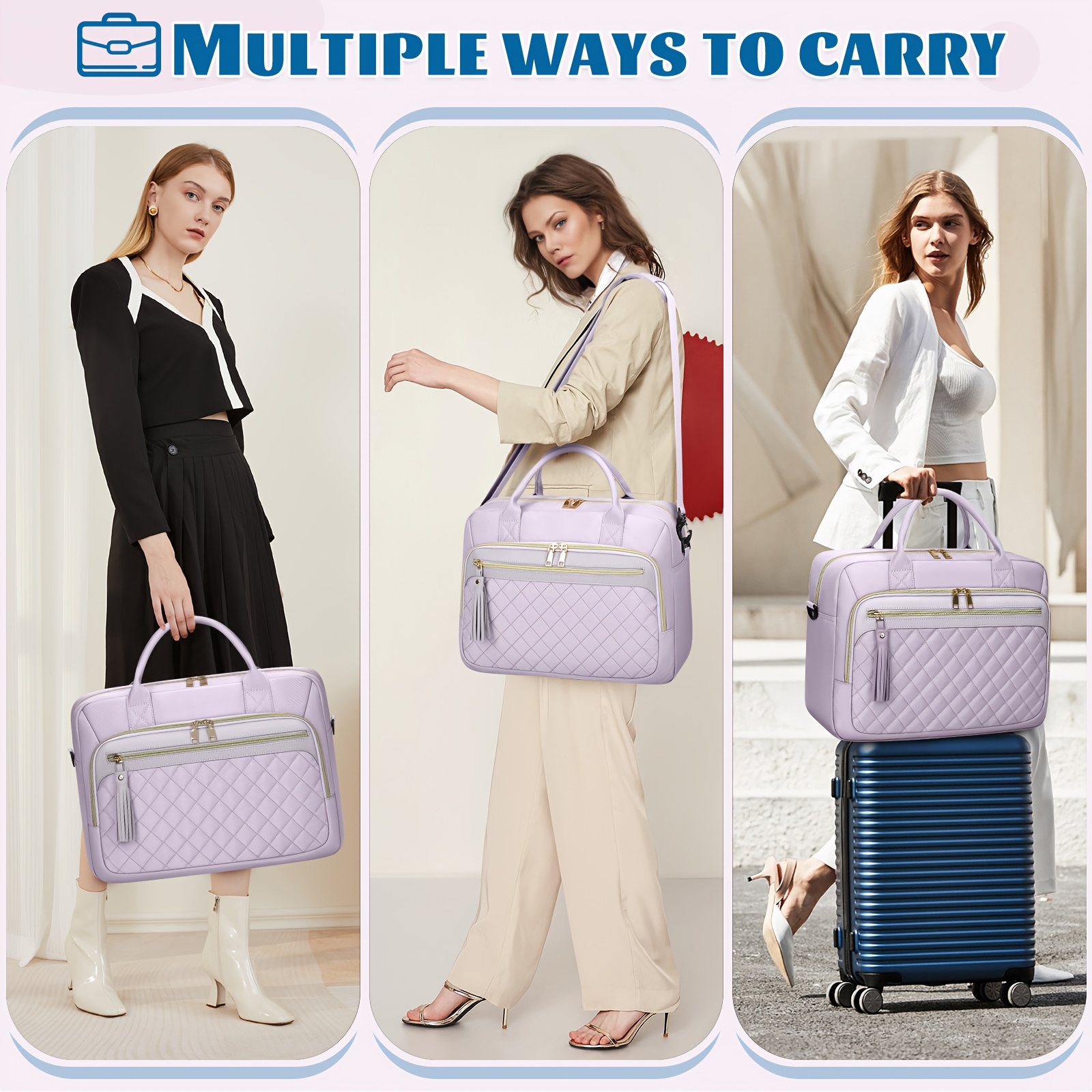 laptop bag women's briefcase computer messenger Temu United Arab