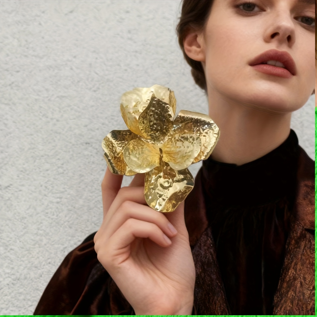 E-shop 1 Stück Vintage 3D-Blumenbrosche, Bohemian Luxus-Stil Damenschmuck, Elegante Brosche für Frauen, Ganzjährig