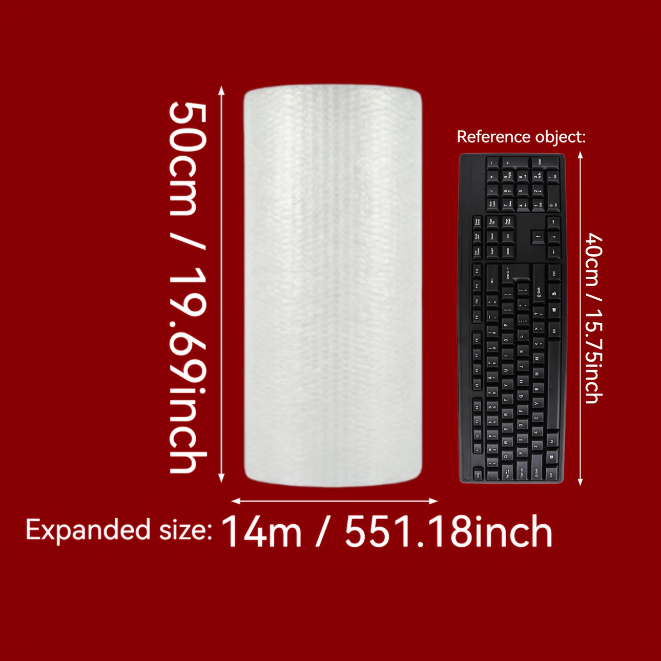 Large Roll Of Pe Bubble Cushioning Wrap For Moving Boxes And Shipping - High-density Polyethylene Material, Protects Surfaces During Packing And Transportation, Protective Packaging