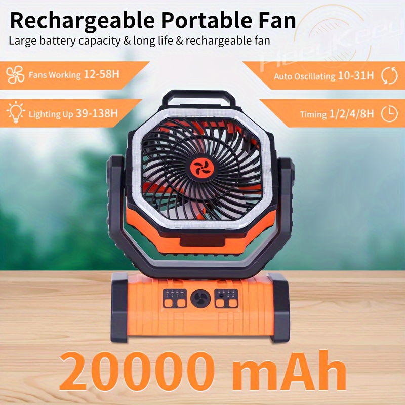 Battery operated fans for tents best sale