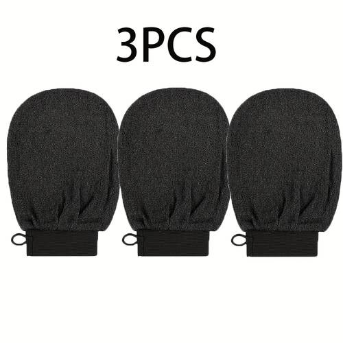 3pcs deep exfoliating glove exfoliating shower body brush smooth and glossy body scrub for shower cleanses dry dead skin gentle and exfoliating glove korean exfoliating glove removes dead skin made of 100 viscose