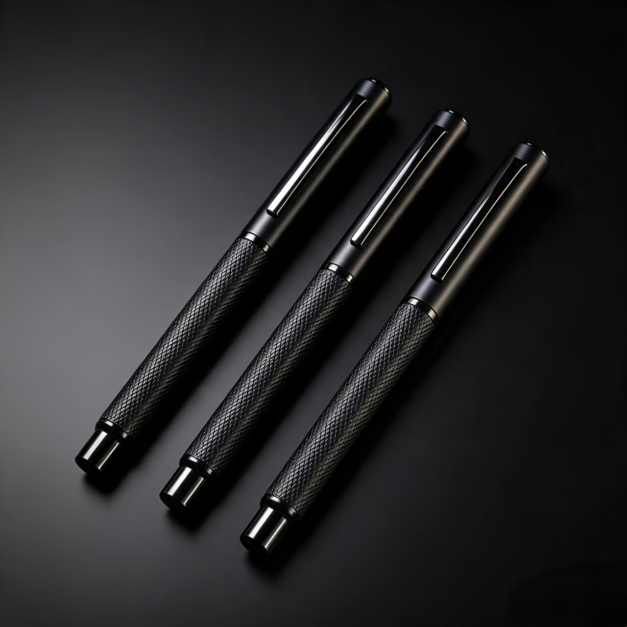 TEMU 3pcs High-quality Metal Neutral Pens Provide A Luxurious, High-quality, And Elegant Writing Experience, Making Them An For Schools, Offices, And