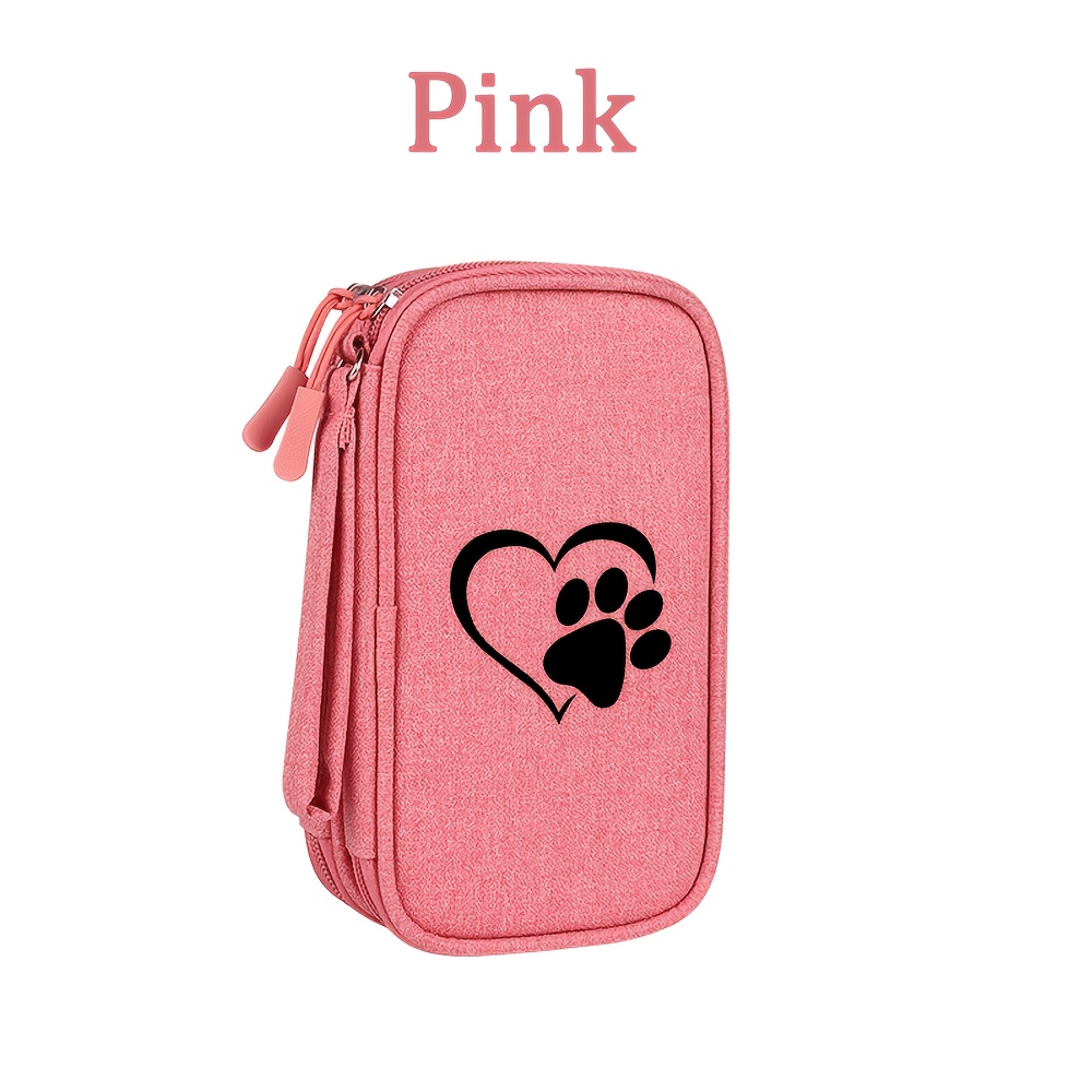 TEMU Cable Organizer Bag And Box - 1pc Large Capacity Digital Storage Bag, Double-layer Travel Organizer, Can Store , Phones, , Etc., Suitable For