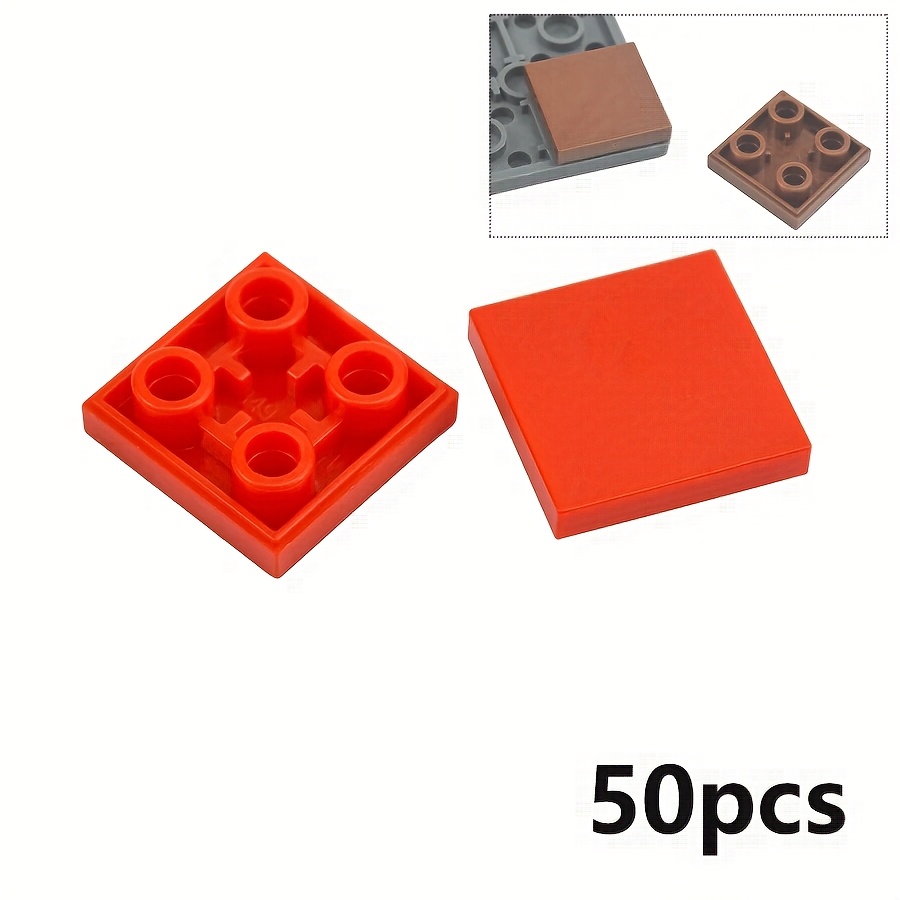 50pcs Smooth 2X2 Inverted Building Blocks DIY Toy Bricks Compatible 11203