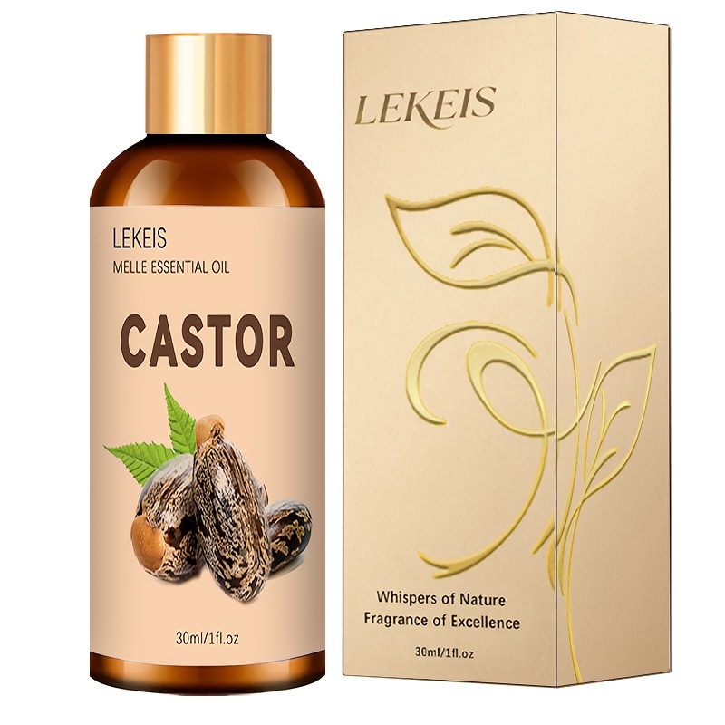 Cold Pressed Castor Oil, 100ml/30ml/10ml Options