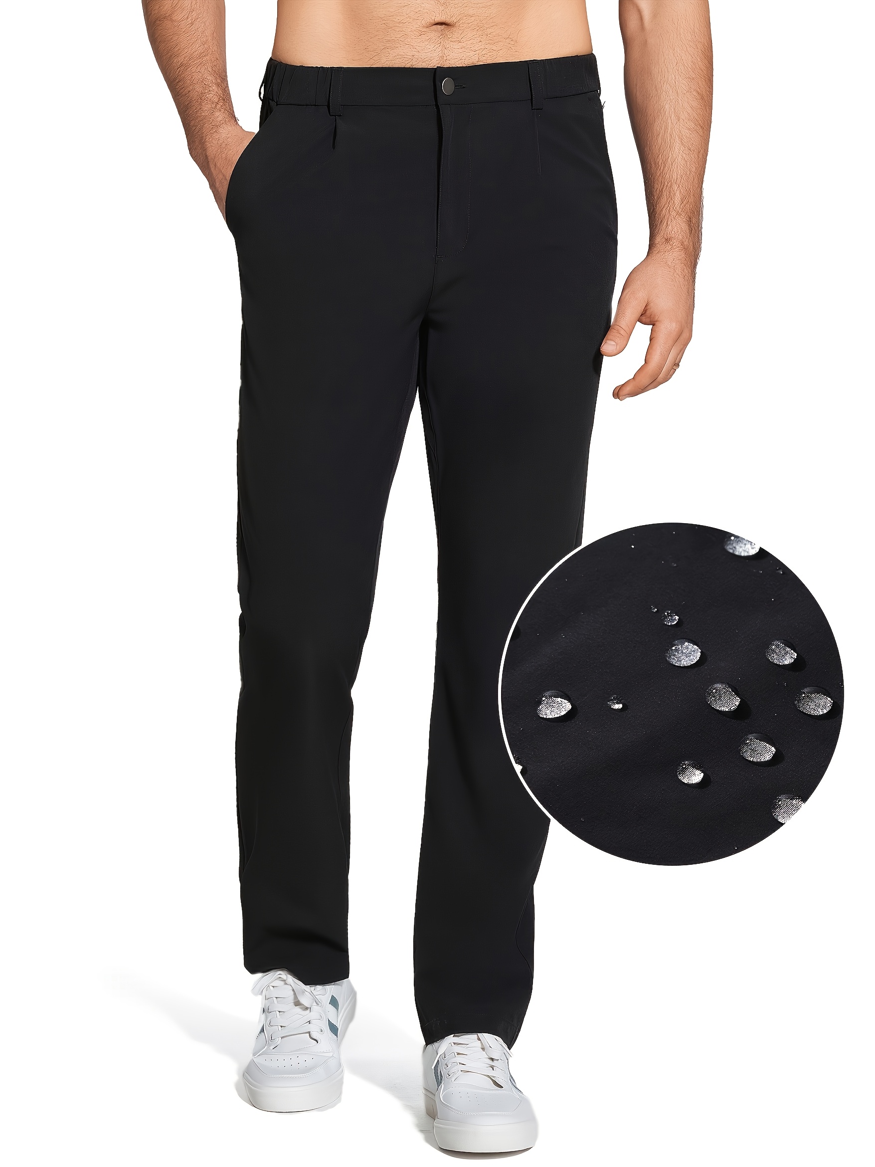 *'S Golf Dress Pants 31&*; Lightweight Straight Casual Pants Quick Dry  Breathable With Pockets, Plus Size