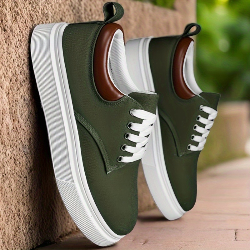 TEMU Men's Skateboarding Shoes, Outdoor Low-top Sneakers, Trendy And Versatile Casual Shoes, Youth Canvas : Spring, Summer, Autumn