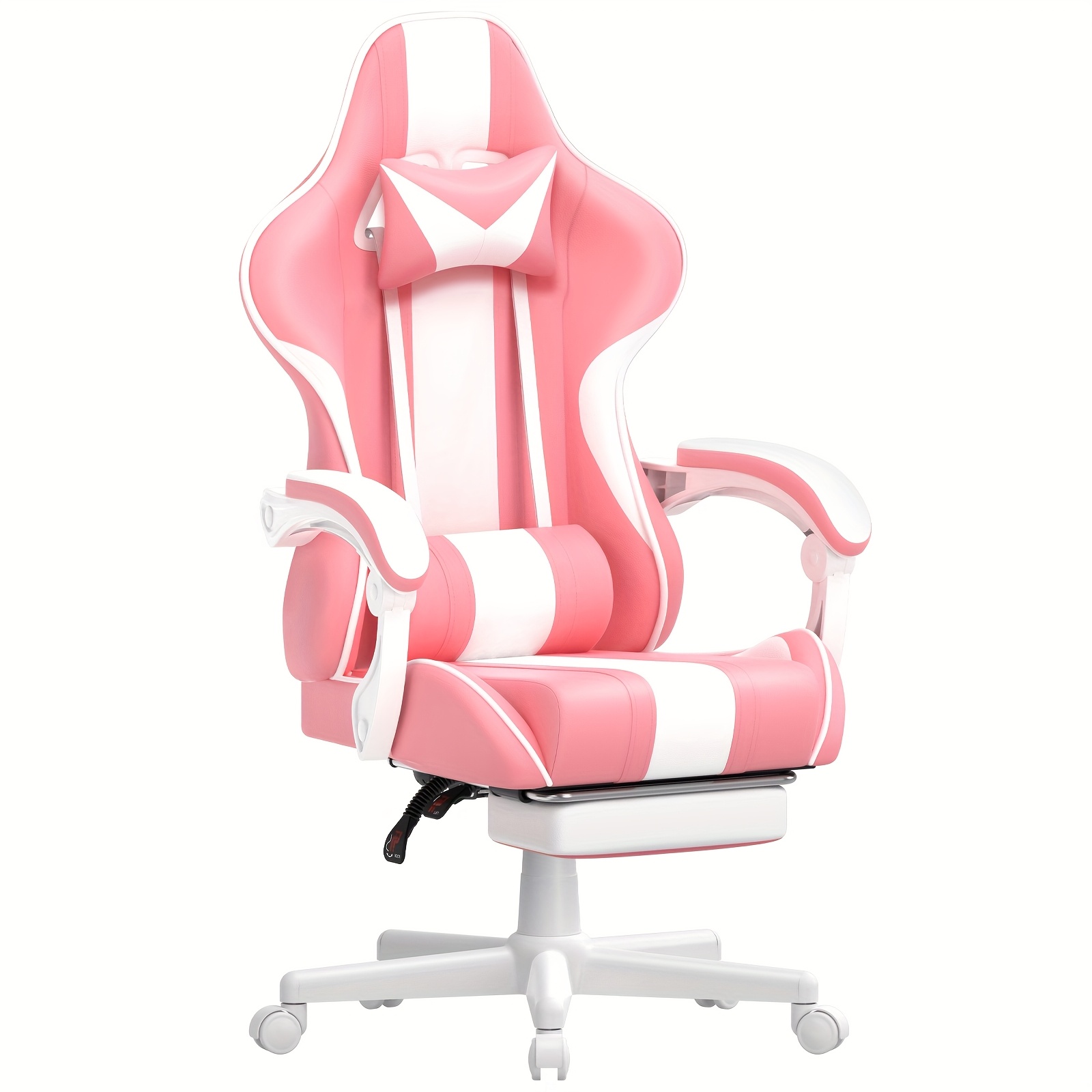 kawaii gaming chair massage footrest headrest ergonomic Temu