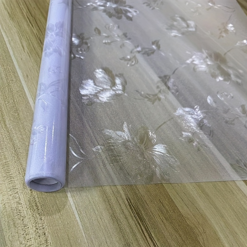 E-shop 1 Rolle PVC-Statik-Fensterfolie, Anti, feuchtigkeitsbeständig, nicht haftende Glasabdeckung für Badezimmer, Wohnzimmer und
