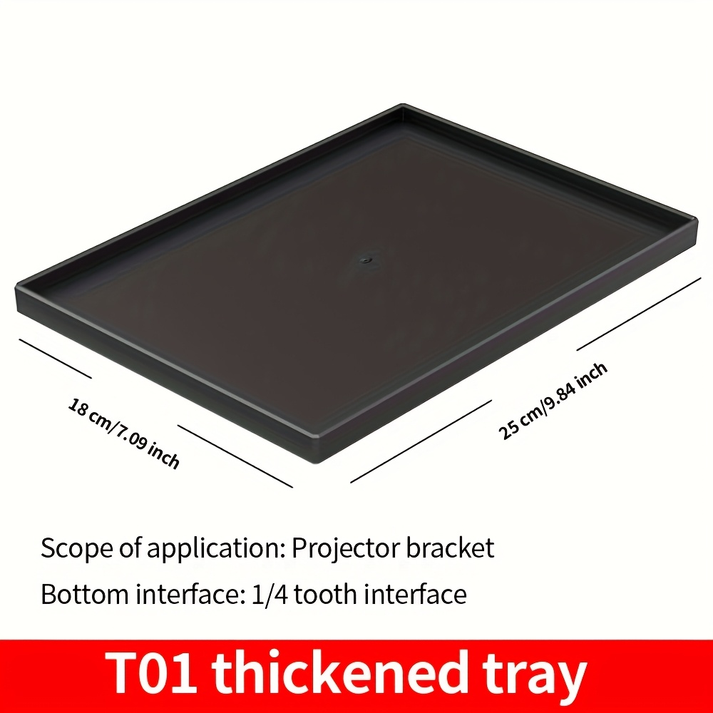 TEMU Tuogtci Heavy-duty Projector Stand With Adjustable Height, Sturdy Tripod Base & Construction - Compatible With Projectors, Laptops, Cameras,