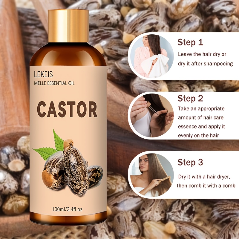 Cold Pressed Castor Oil, 100ml/30ml/10ml Options