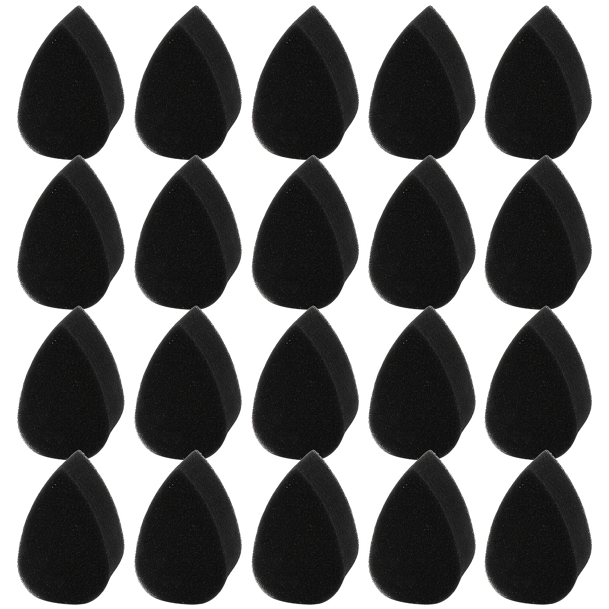 TEMU 20pcs Rubber Face Paint Sponge High Density Face Painting Supplies Teardrop Painting Sponge Sponges For Adults Art Work And Body Paintings Tear