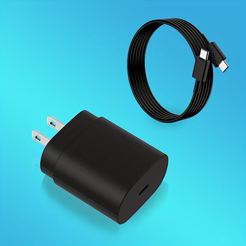  Cargador USB tipo C de pared de 15 W, kit de carga rápida,  paquete de 2 para teléfono Android, cable de 6.6 pies para Samsung Galaxy  S8 S9 S10 Plus Active