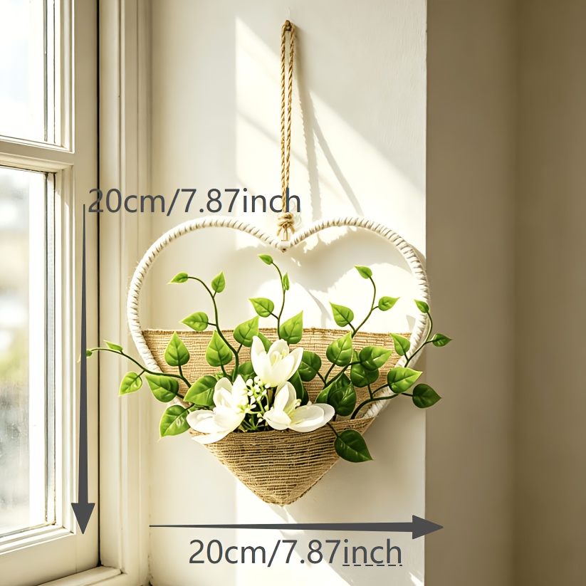 TEMU Ciondoli, e Capocchie Decorative a Forma di Lill� con Foglie e Cuore, Ornamenti Pendenti Decorativi in Stile , Decorazione Murale , Decorazione