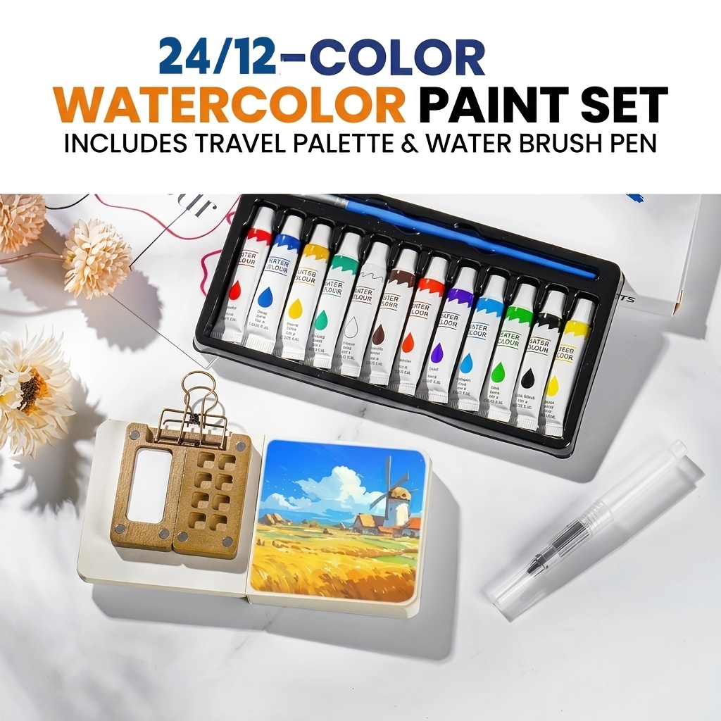 watercolor travel kit sold on Temu United States