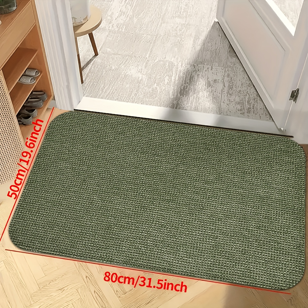 TEMU Home Entrance Doormat, Solid , Creative Non-slip Doormat, Machine Washable Rug, Home Decor Rug, Home Kitchen Decor, Room Decor, Farmhouse Decor,