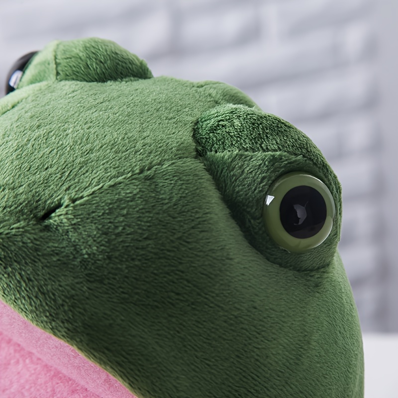 Green Frog Plush Hand Puppet for Storytelling